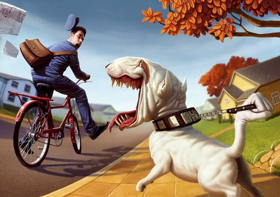 08 Dog Training School Illustration Tiago Hoisel in Magnificent Character Illustrations by Tiago Hoisel