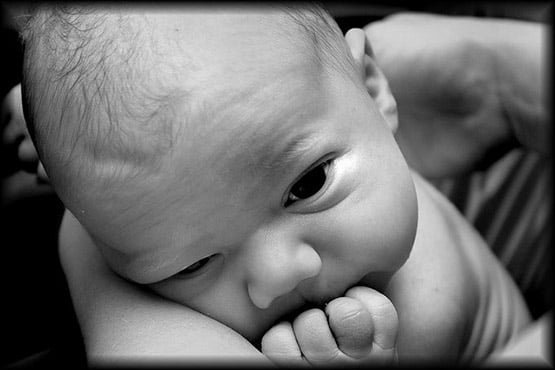 11 Cute Babies First Bath in Cute Babies Photos in Black and White Photography