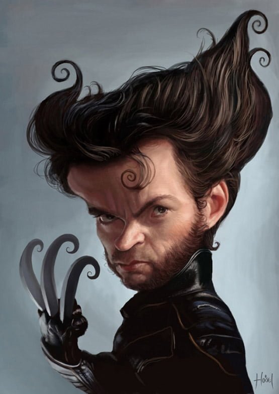 Hugh Jackman Character Illustration, Tiago Hoisel