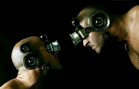 Opposing Views, Bizarre Photo Manipulation of Self Portrait