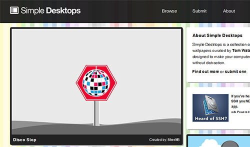Simple Desktops in Great Websites to Download Free Wallpapers for Desktop