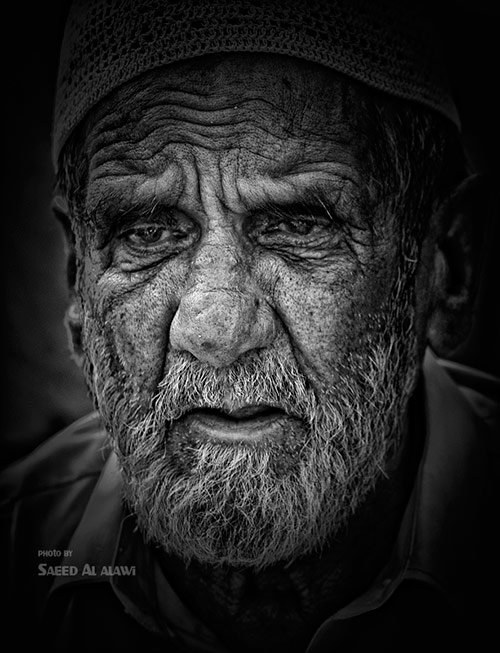 black and white pictures of peoples faces. face 03 in Faces of Old People