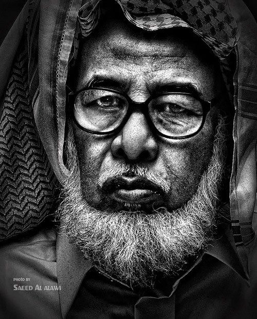 black and white face photography. face 06 in Faces of Old People