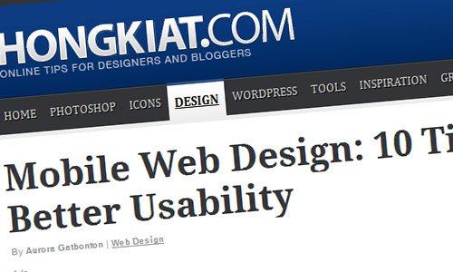 Mobile Web Design: 10 Tips To Better Usability