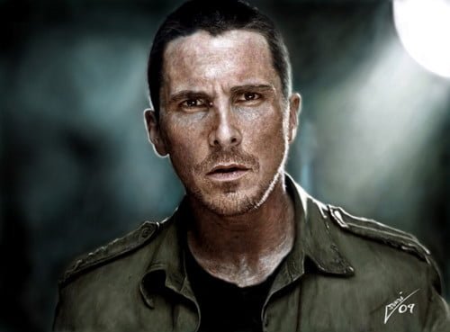 Christian Bale by Joruji
