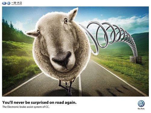 04 Youll Never Be Surprised On Road Again in 40 Creative Advertisements Using Animals
