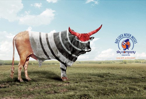 10 Bad Luck Never Misses in 40 Creative Advertisements Using Animals