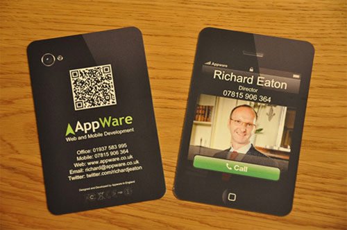 01 business card designs appware in 25 Examples of Business Card Designs with QR Code