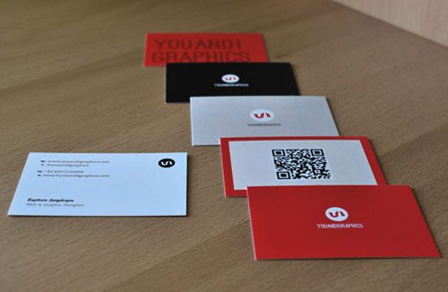 05 business card designs graphics designercard in 25 Examples of Business Card Designs with QR Code