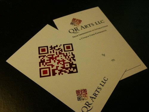 07 qr code business card in 25 Examples of Business Card Designs with QR Code