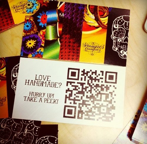 QR Code Strumpets Crumpets Business Card