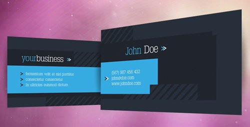 03 technix business card in 20+ Free Photoshop Business Card Templates