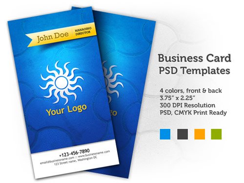 19 business card psd templates in 20+ Free Photoshop Business Card Templates