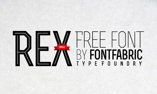 Rex Free Font - New Free Fonts For Your Designs