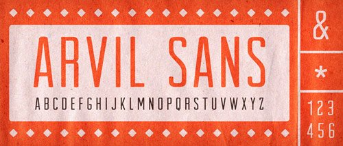 03 arvil free fonts in 35 Totally New Free Fonts for your Designs