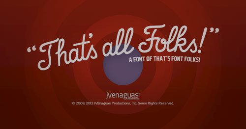 04 thats font folks free font in 35 Totally New Free Fonts for your Designs