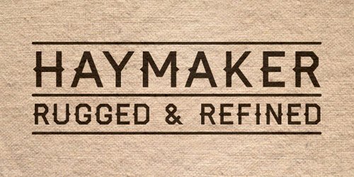 11 haymaker free fonts in 35 Totally New Free Fonts for your Designs