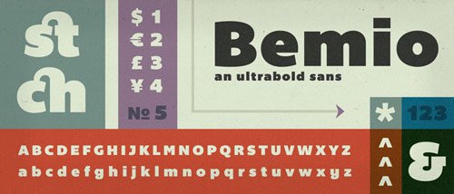 20 bemio free font 20 bemio free font in 35 Totally New Free Fonts for your Designs