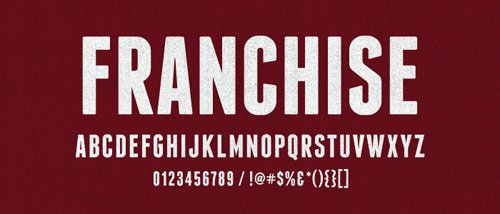 30 franchise free font in 35 Totally New Free Fonts for your Designs