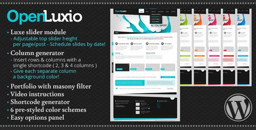 Openluxio WordPress Theme - New Portfolio WordPress Themes from ThemeForest