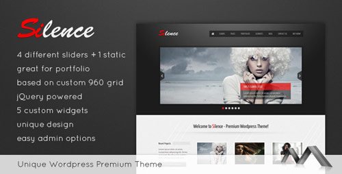 Silence WordPress Theme - New Portfolio WordPress Themes from ThemeForest