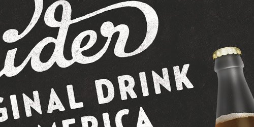 Cider - well design websites with big typography
