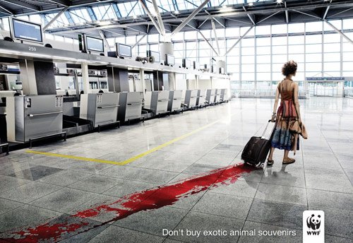 WWF: Blood - controversial print ads
