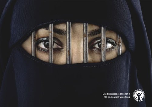 International Society for Human Rights: Burka - controversial print ads