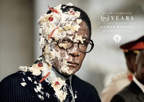 International Society for Human Rights: Mugabe - controversial print ads