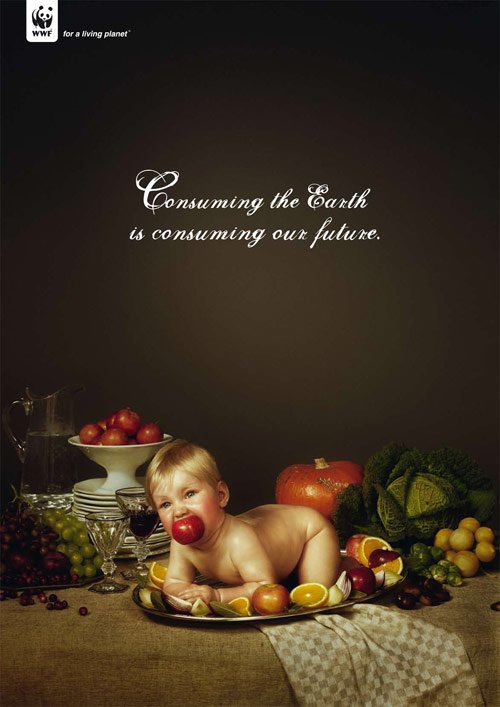 WWF: Baby - controversial print ads