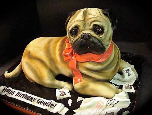 25 pug cake in 40 Creative Cake Designs Which Will Make You Look Twice