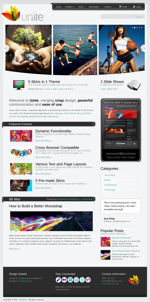 Unite - WordPress Business, Magazine Theme - great magazine wordpress themes