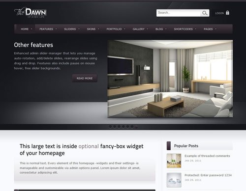 theDawn Premium All-in-one WordPress Theme - great magazine wordpress themes