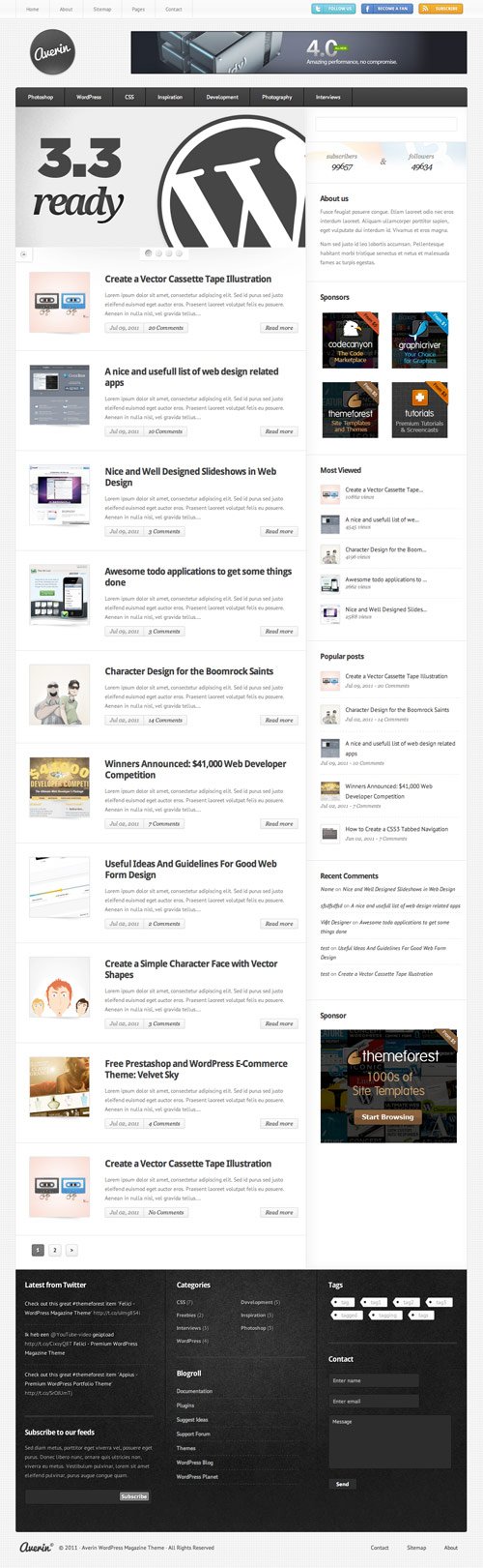 Averin - Premium Magazine Theme - great magazine wordpress themes