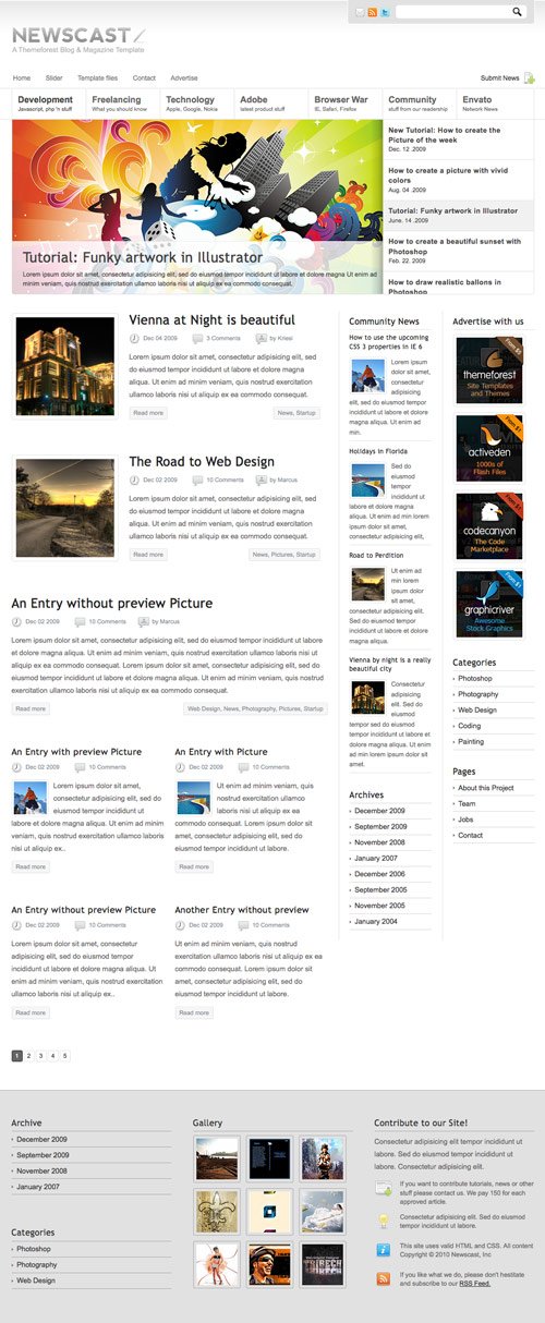 Newscast 4 in 1 - WordPress Magazine and Blog - great magazine wordpress themes