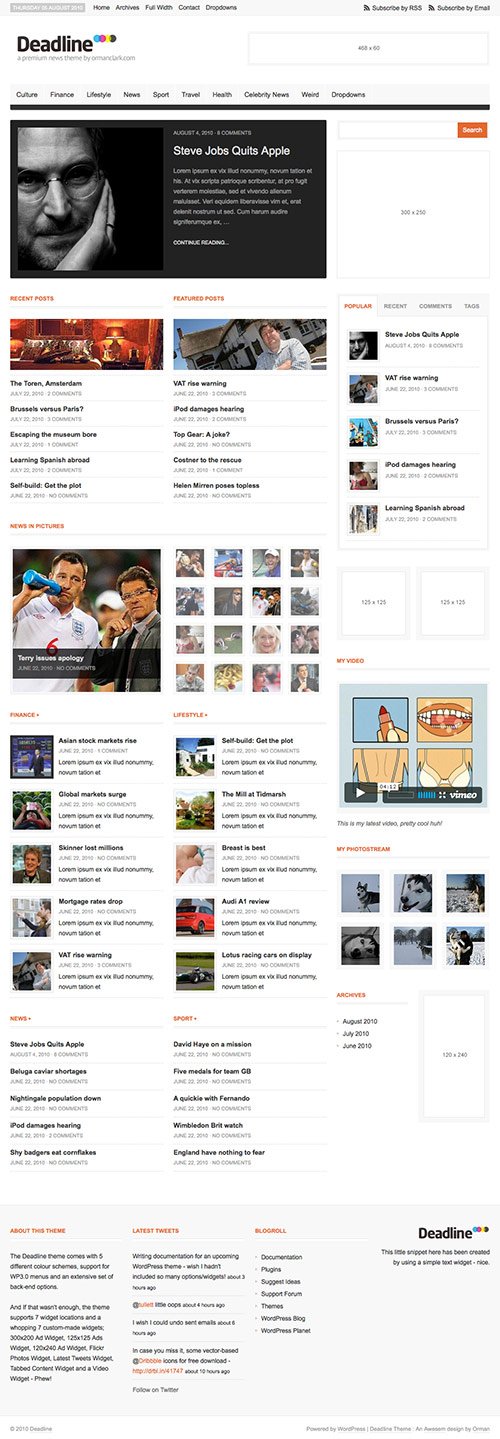 Deadline - Premium WordPress News / Magazine Theme - great magazine wordpress themes