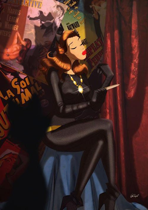 Catwoman - Retro Superhero Art