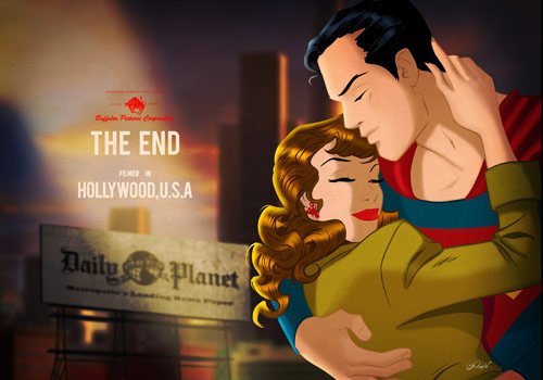 Superman - Retro Superhero Art
