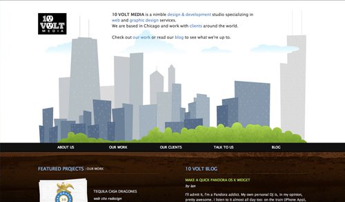 Cool Landscape Backgrounds in Website Design