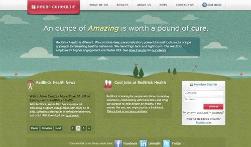 Cool Landscape Backgrounds in Website Design