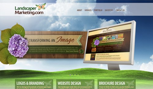 Cool Landscape Backgrounds in Website Design