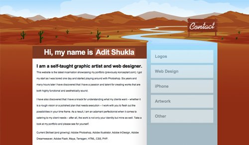 Cool Landscape Backgrounds in Website Design