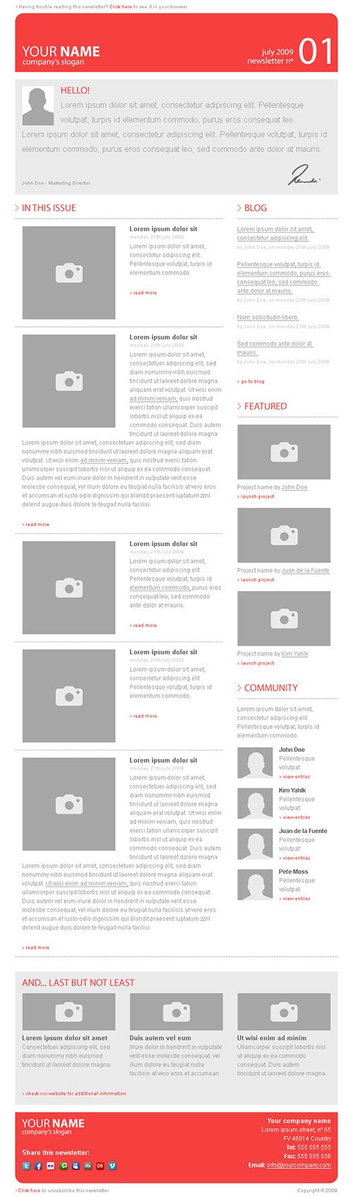 Newsletter Design Showcase