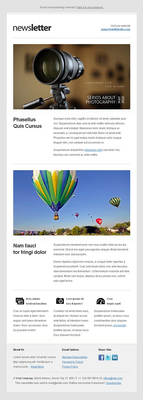Newsletter Design Showcase
