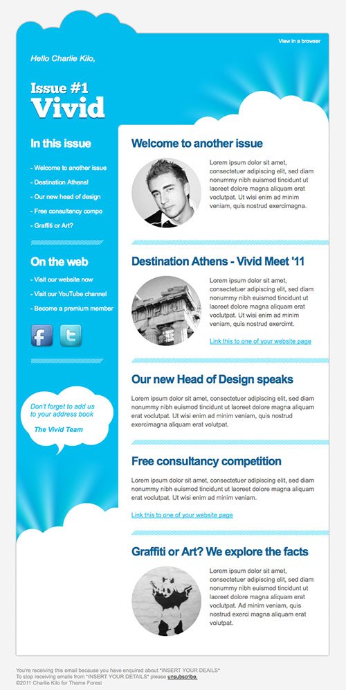 35 newsletter design showcase newletter designs