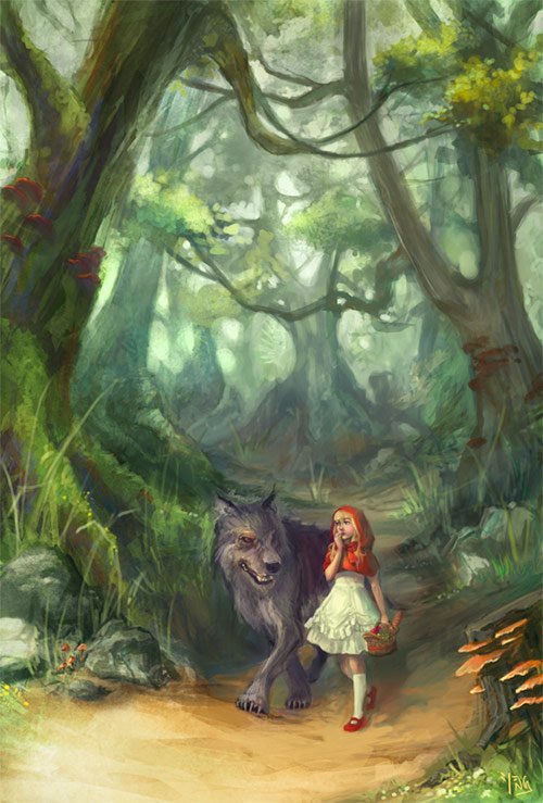 red riding hood artworks