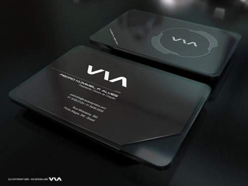 transparent business cards