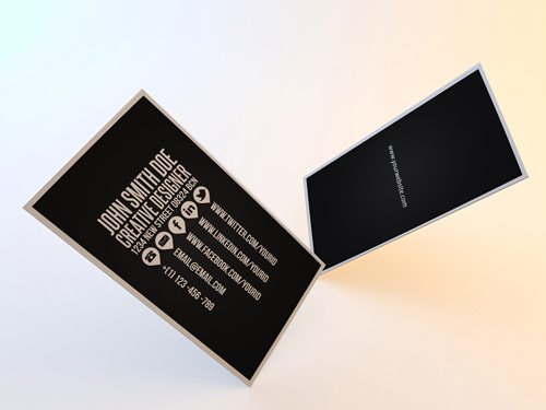 Clean Social Business Card