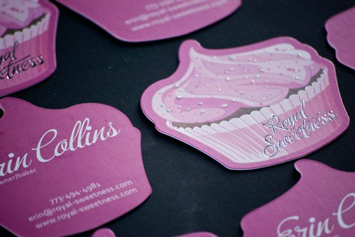 Silk Business Card - Custom Cup Cake