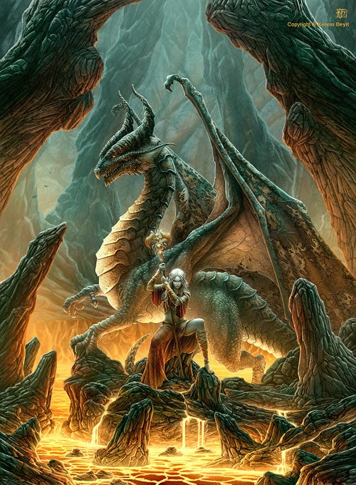 Inspiring Digital Illustrations Of Dragons